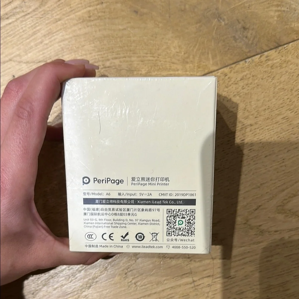 PeriPage Mini A6 Printer with Bear Design